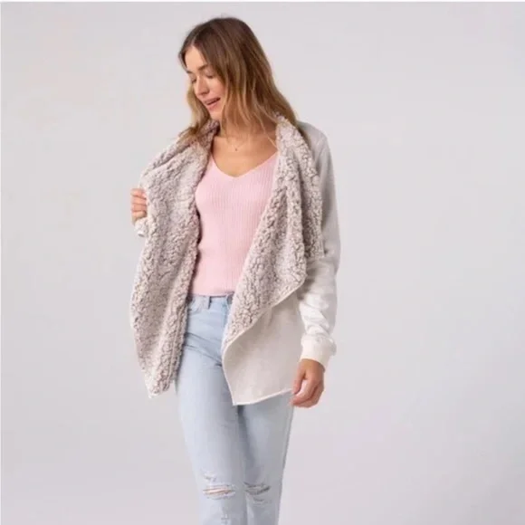 Thread and Supply Sherpa Lined Cardigan - Picture 2 of 5